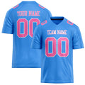 Personalized Powder Blue pink Solid Colour Football Jersey FT02240730PO428