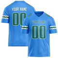 Personalized Powder Blue Kelly Green Solid Colour Football Jersey FT02240730PO429