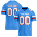 Personalized Powder Blue White Solid Colour Football Jersey FT02240730PO431