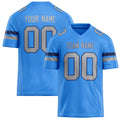 Personalized Powder Blue gray Solid Colour Football Jersey FT02240730PO434