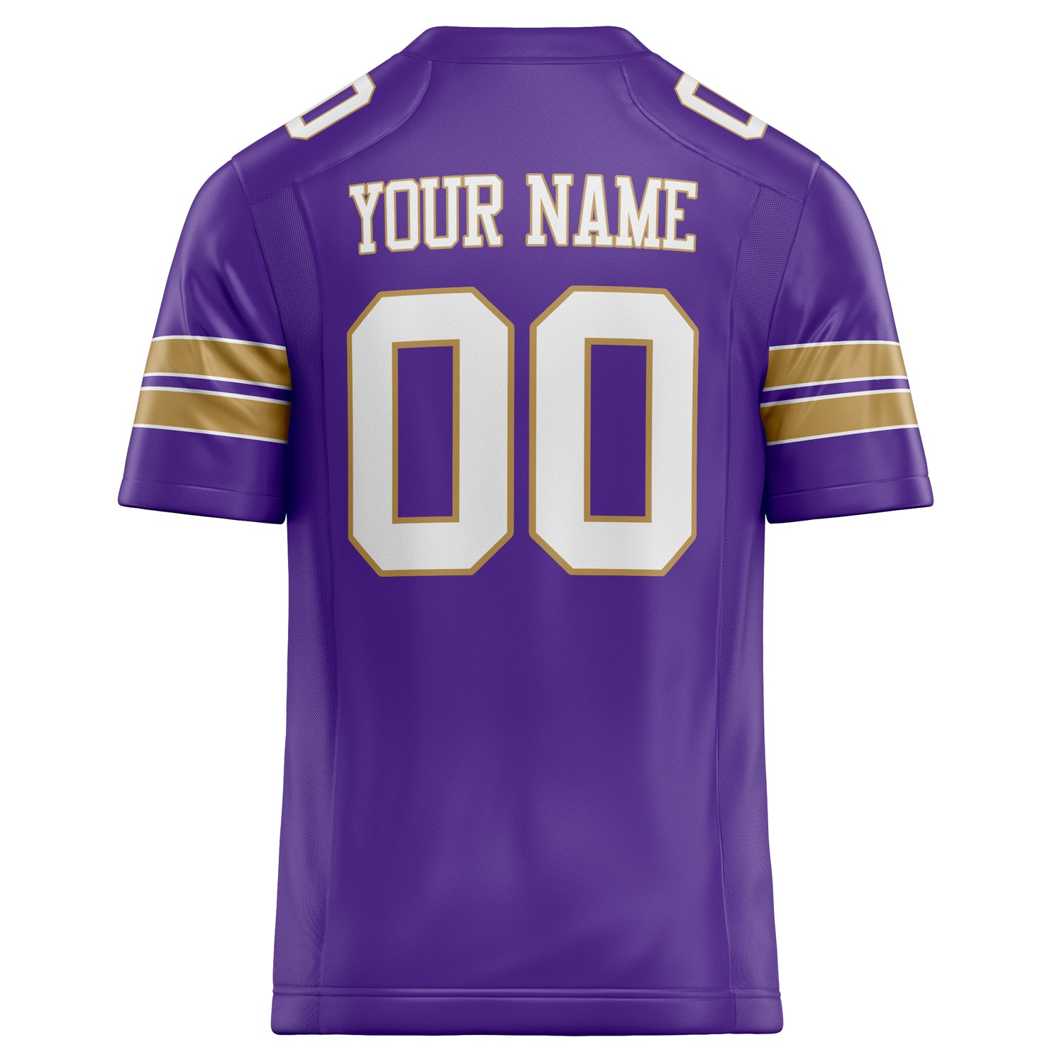 Personalized Purple & White Solid Colour Football Jersey