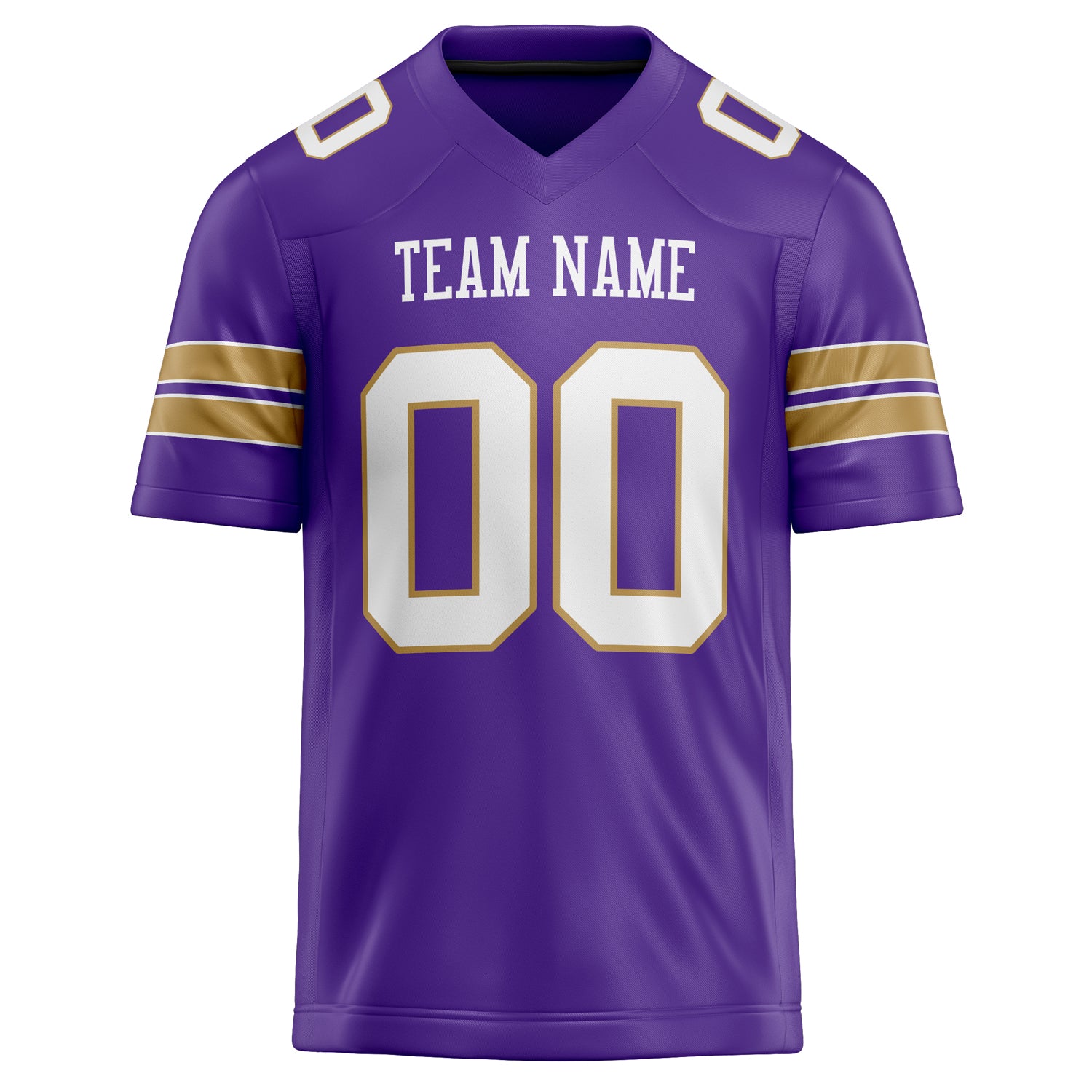 Personalized Purple & White Solid Colour Football Jersey