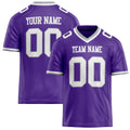 Personalized Purple White Solid Colour Football Jersey FT02240730PU442