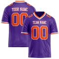 Personalized Purple orange Solid Colour Football Jersey FT02240730PU443