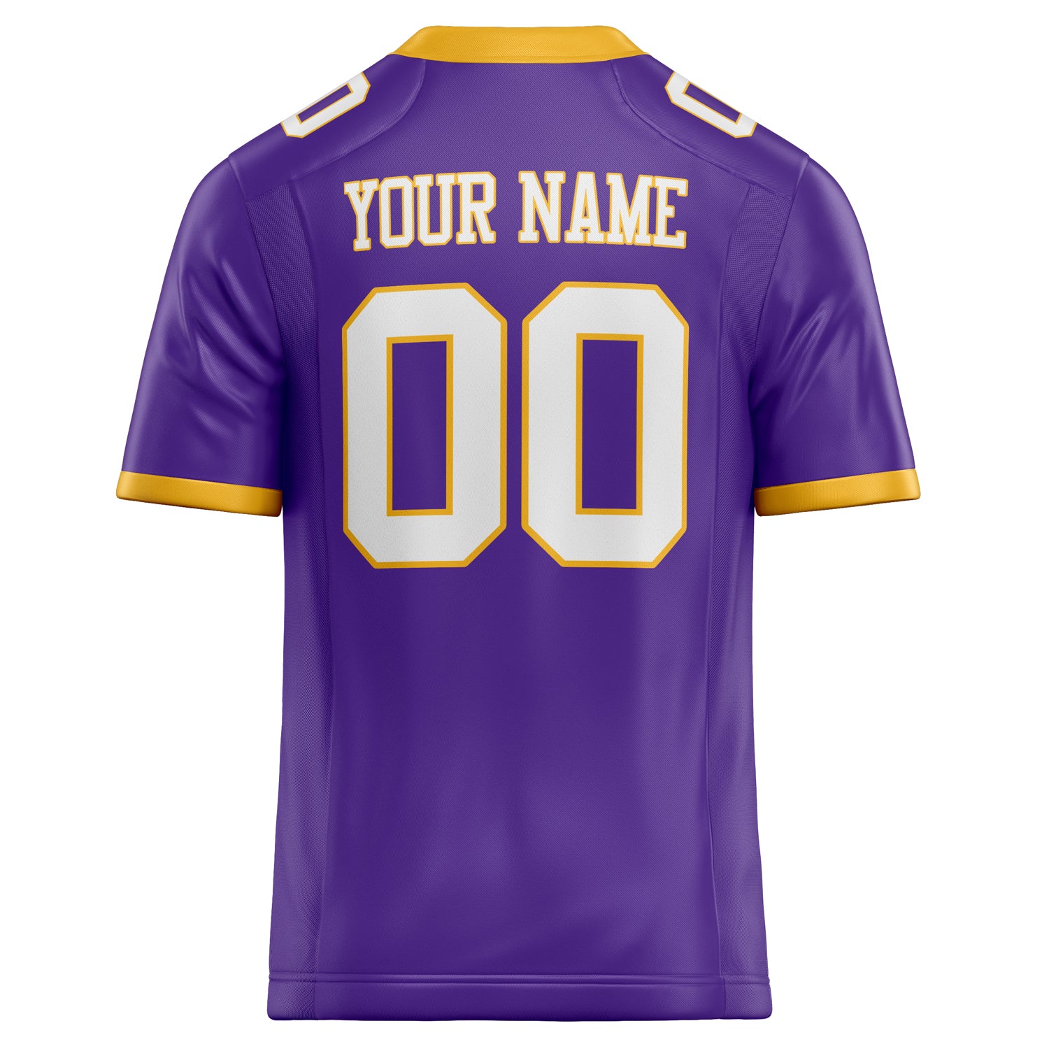 Personalized Purple & White Solid Colour Football Jersey