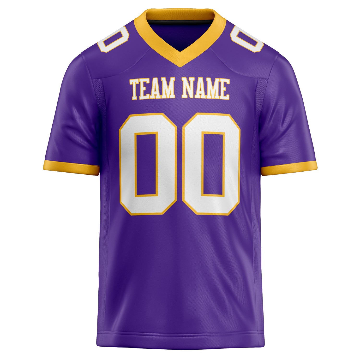 Personalized Purple & White Solid Colour Football Jersey