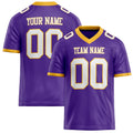 Personalized Purple White Solid Colour Football Jersey FT02240730PU444