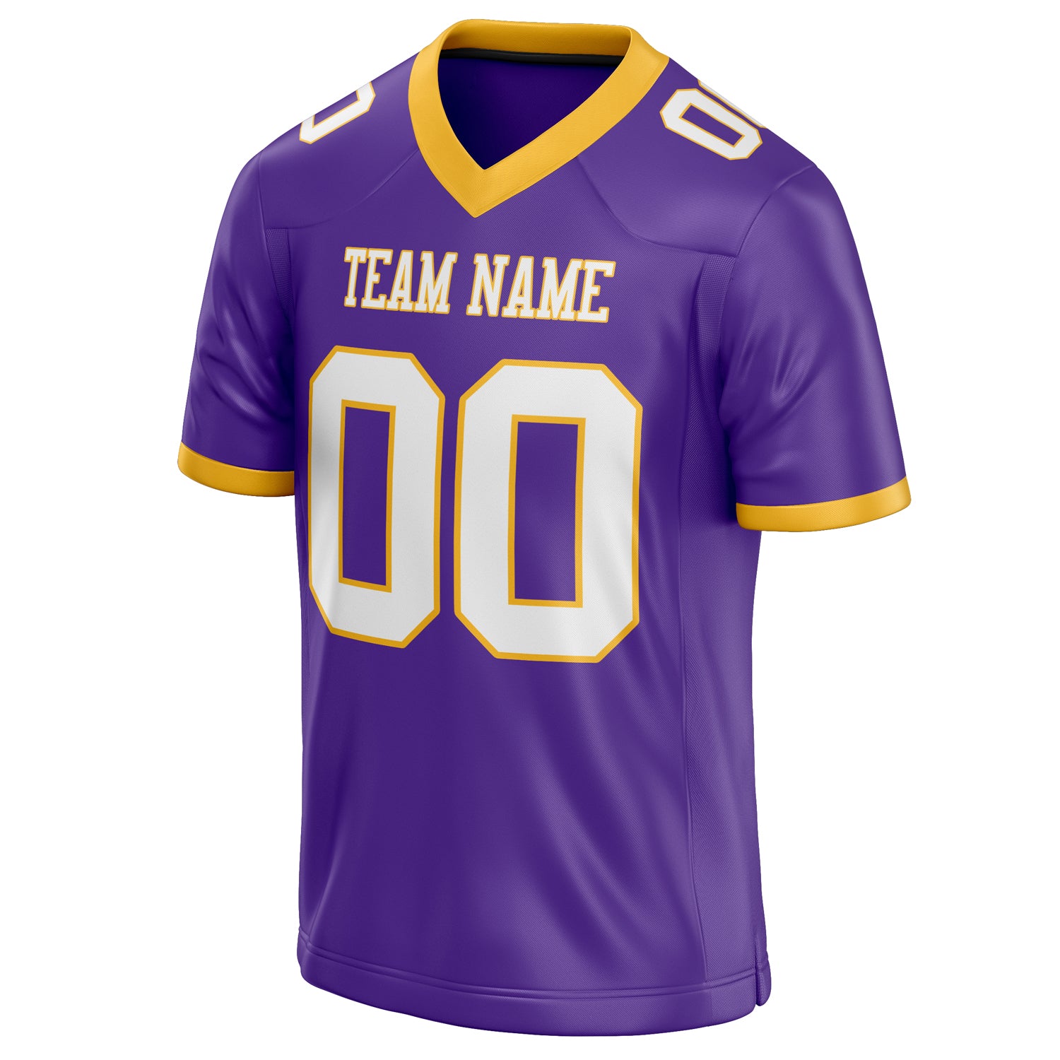 Personalized Purple & White Solid Colour Football Jersey