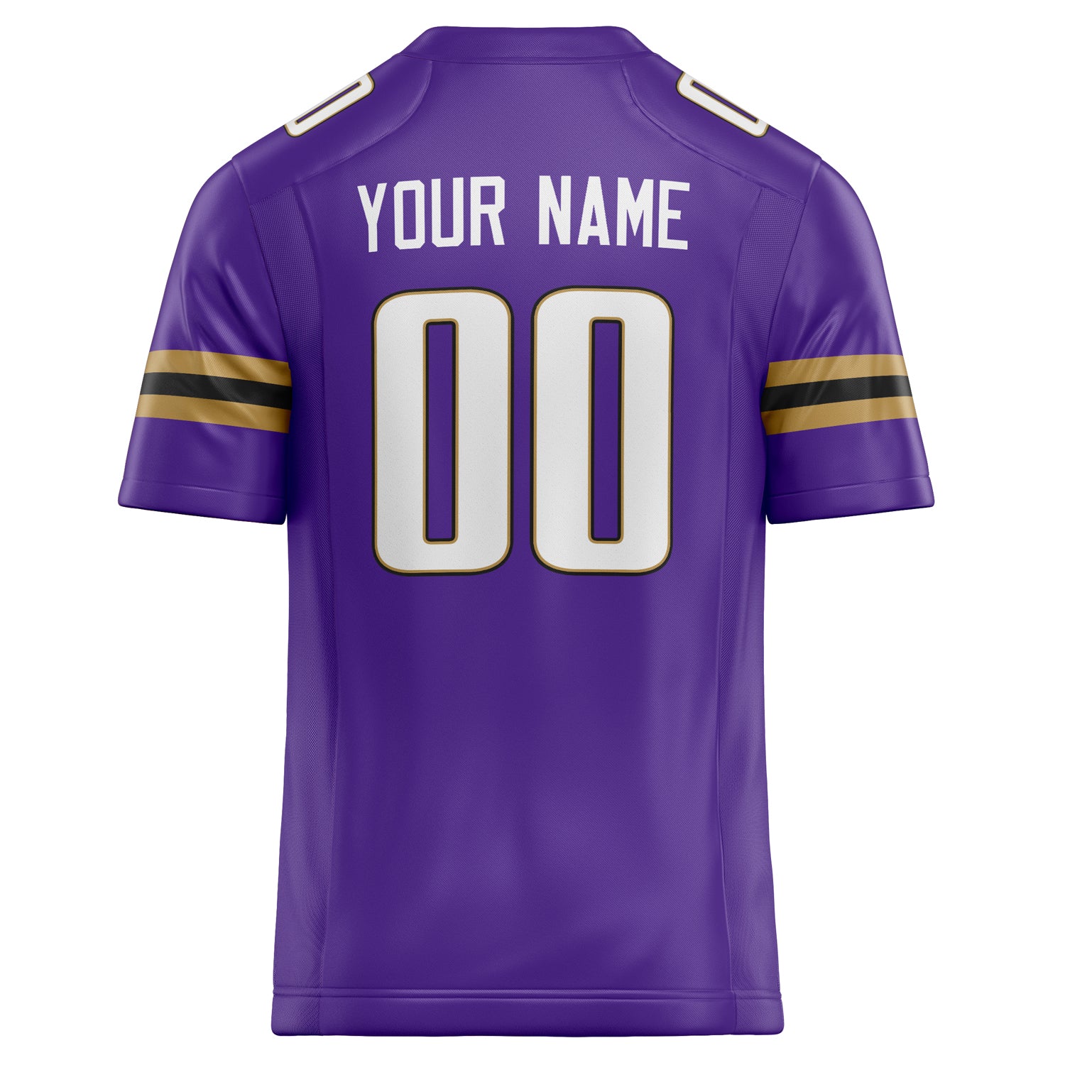 Personalized Purple & White Solid Colour Football Jersey