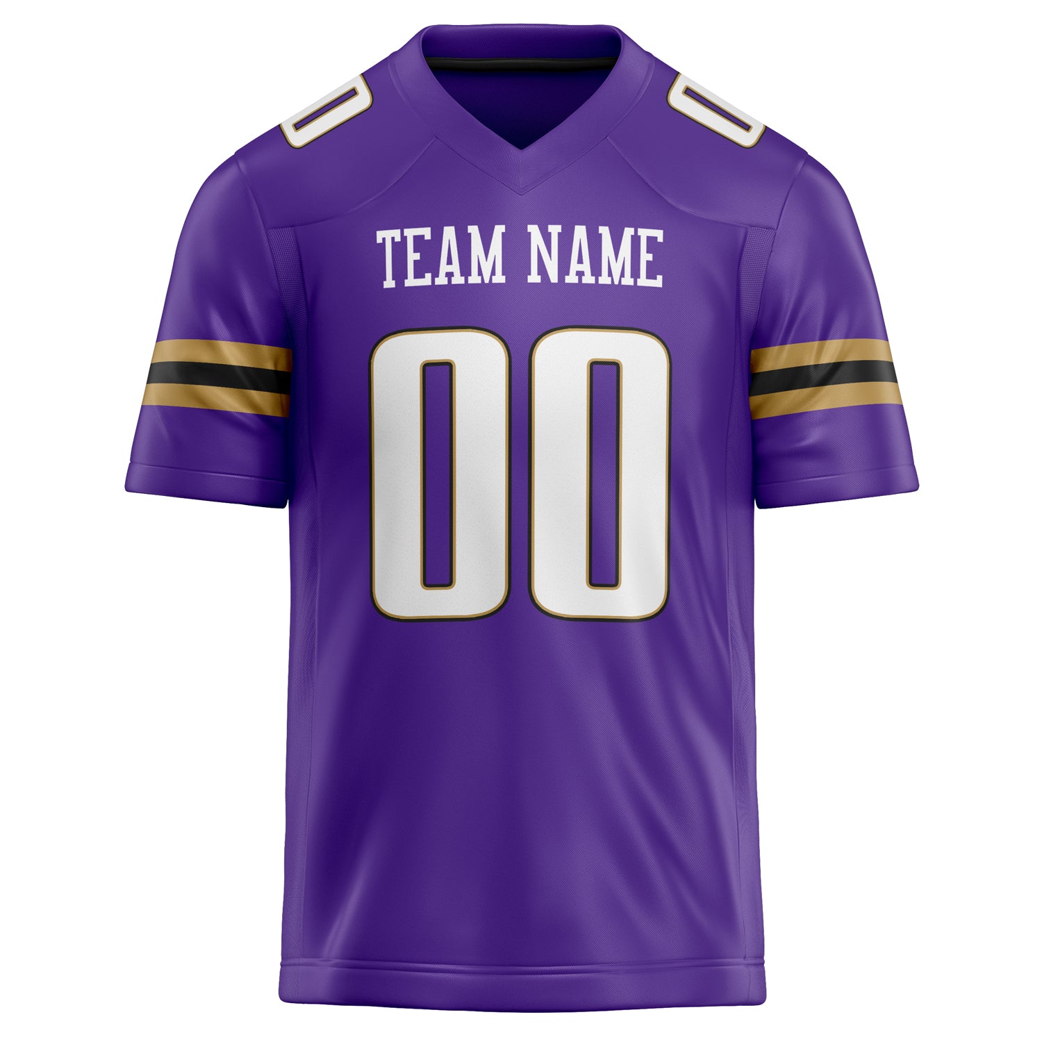 Personalized Purple & White Solid Colour Football Jersey