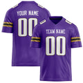 Personalized Purple White Solid Colour Football Jersey FT02240730PU445