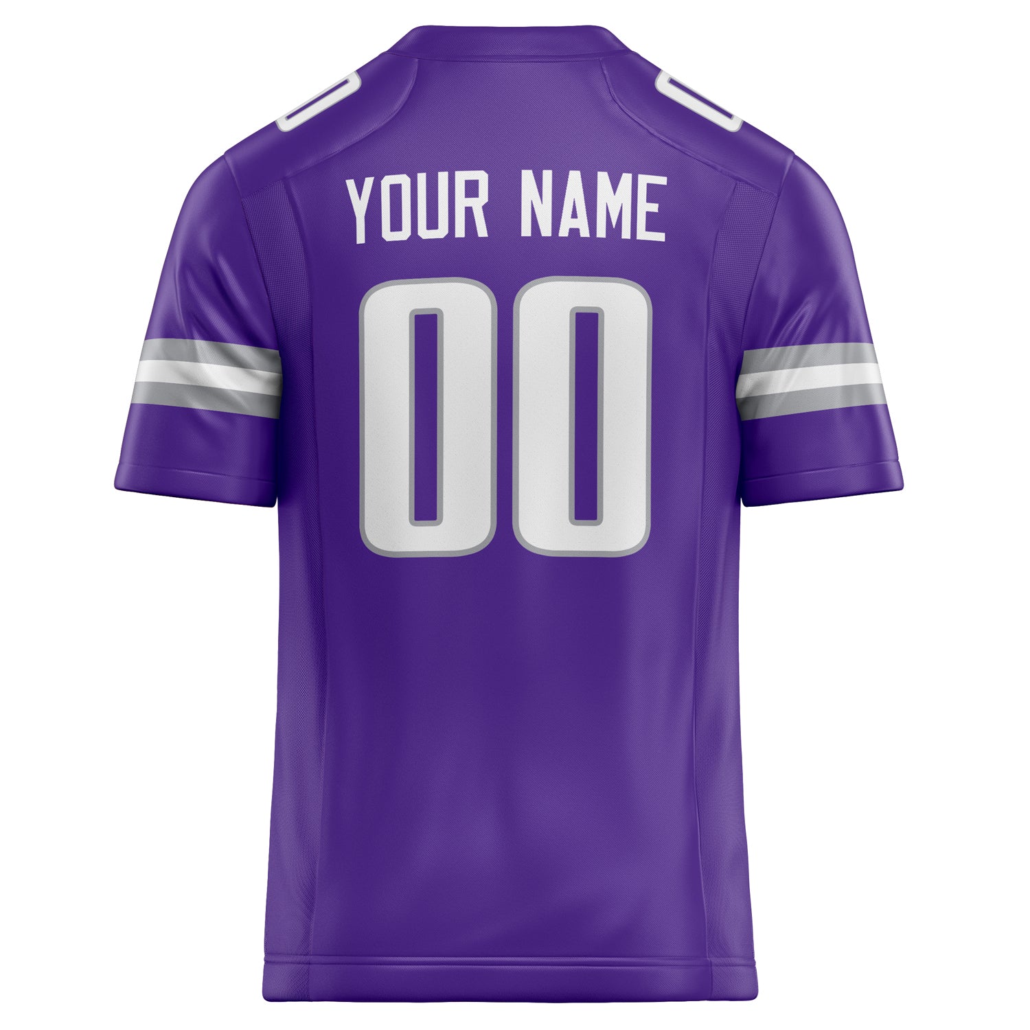Personalized Purple & White Solid Colour Football Jersey