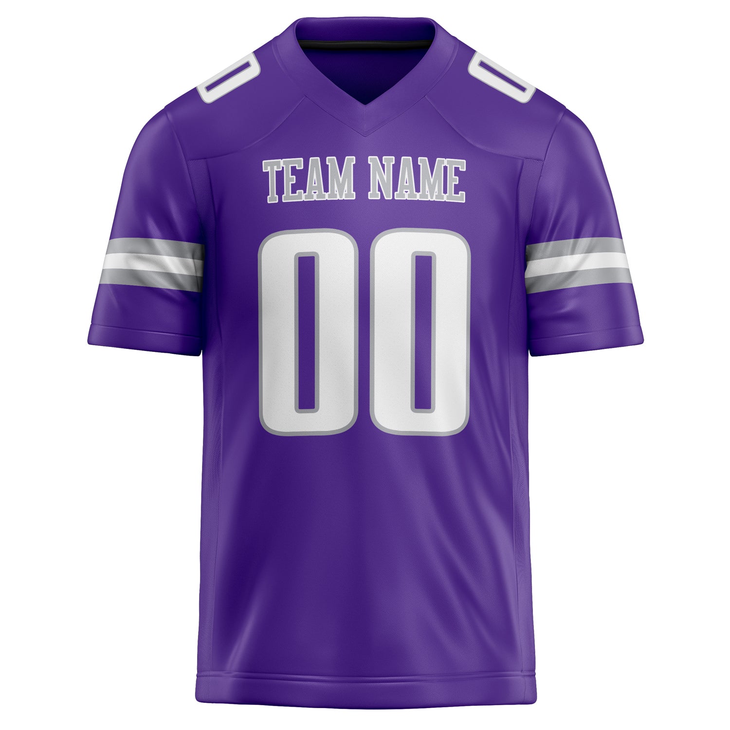 Personalized Purple & White Solid Colour Football Jersey