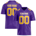 Personalized Purple Gold Solid Colour Football Jersey FT02240730PU448