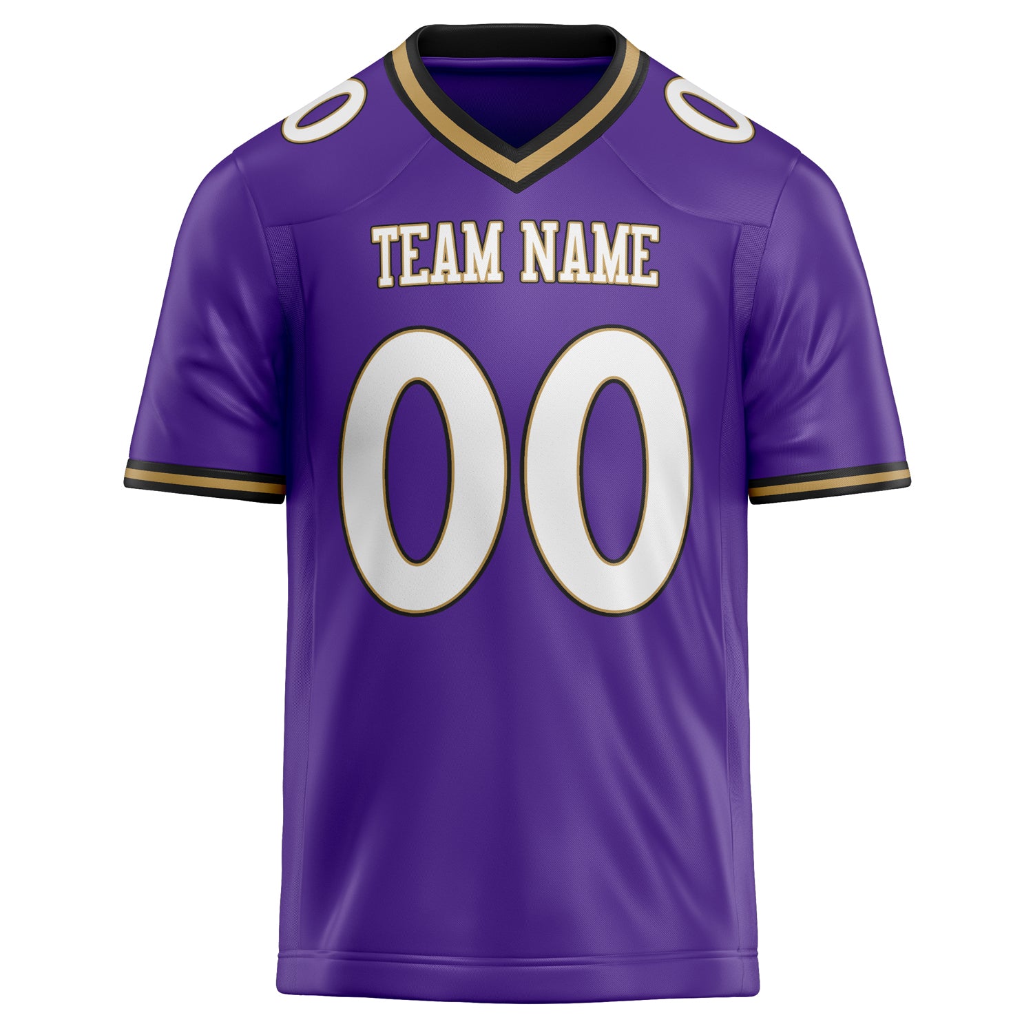 Personalized Purple & White Solid Colour Football Jersey