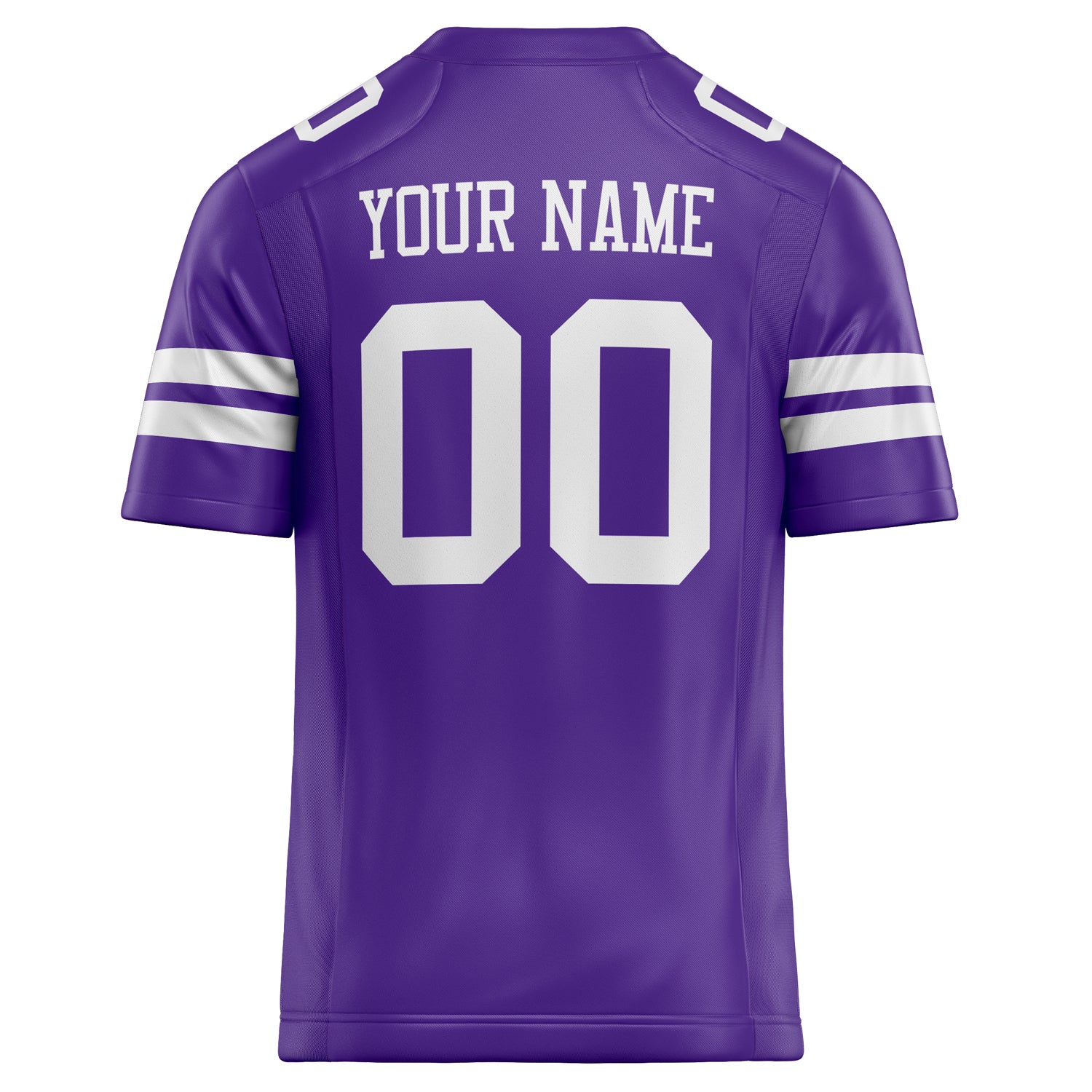Personalized Purple & White Solid Colour Football Jersey