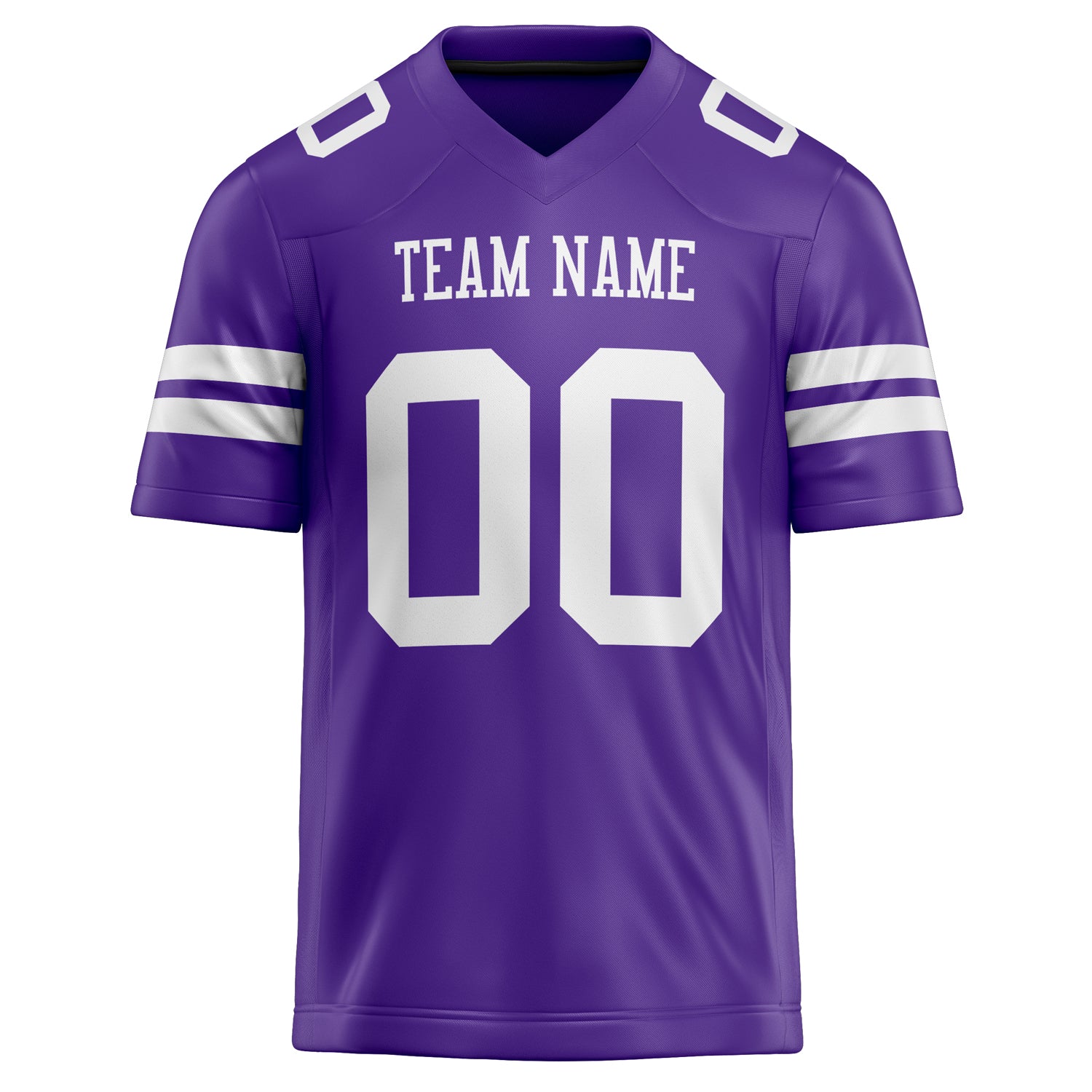 Personalized Purple & White Solid Colour Football Jersey
