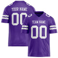 Personalized Purple White Solid Colour Football Jersey FT02240730PU450