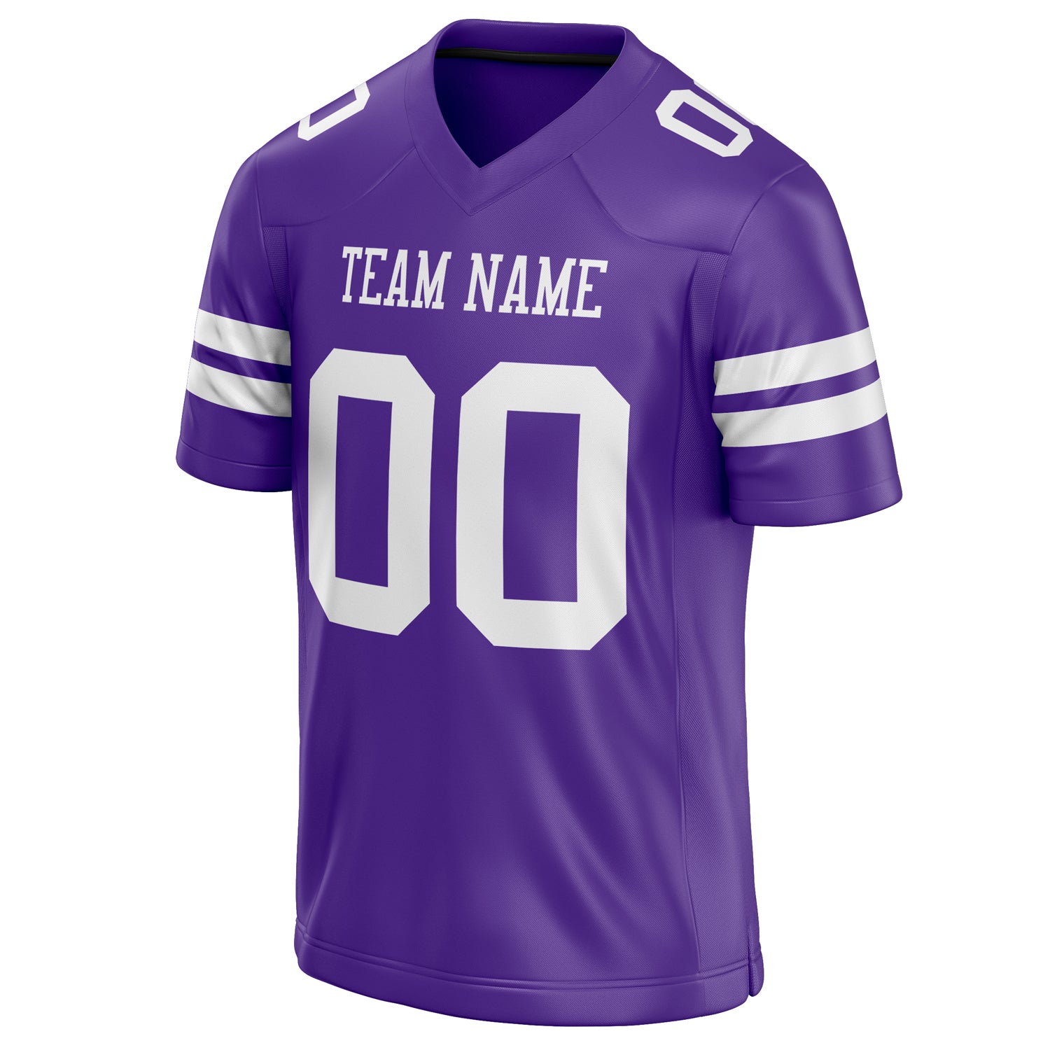 Personalized Purple & White Solid Colour Football Jersey