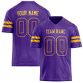 Personalized Purple Gold Solid Colour Football Jersey FT02240730PU451