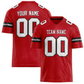 Personalized Red White Solid Colour Football Jersey FT02240730RE459