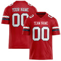 Personalized Red White Solid Colour Football Jersey FT02240730RE460