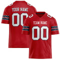 Personalized Red White Solid Colour Football Jersey FT02240730RE469