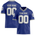 Personalized Royal White Solid Colour Football Jersey FT02240730RO478