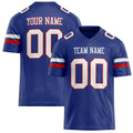 Personalized Royal White Solid Colour Football Jersey FT02240730RO481