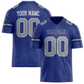 Personalized Royal Gray Solid Colour Football Jersey FT02240730RO482