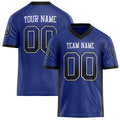 Personalized Royal Black Solid Colour Football Jersey FT02240730RO483