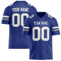 Personalized Royal White Solid Colour Football Jersey FT02240730RO485