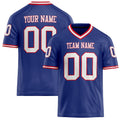 Personalized Royal White Solid Colour Football Jersey FT02240730RO488