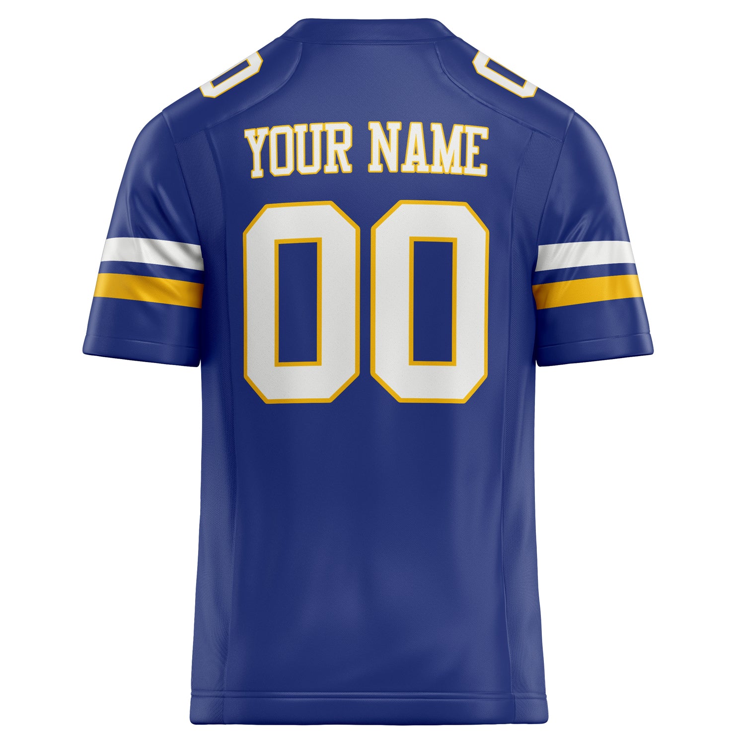 Personalized Royal & White Solid Colour Football Jersey