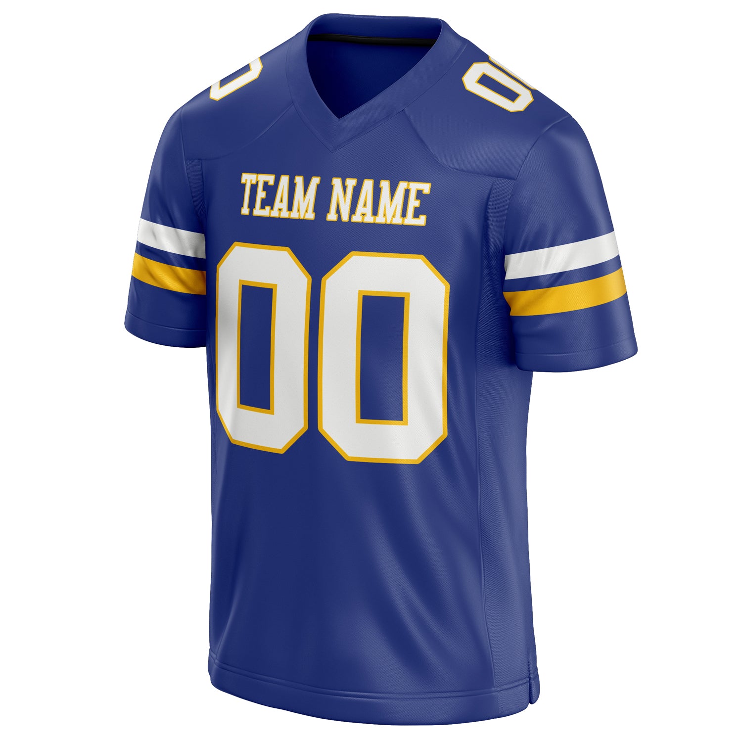 Personalized Royal & White Solid Colour Football Jersey