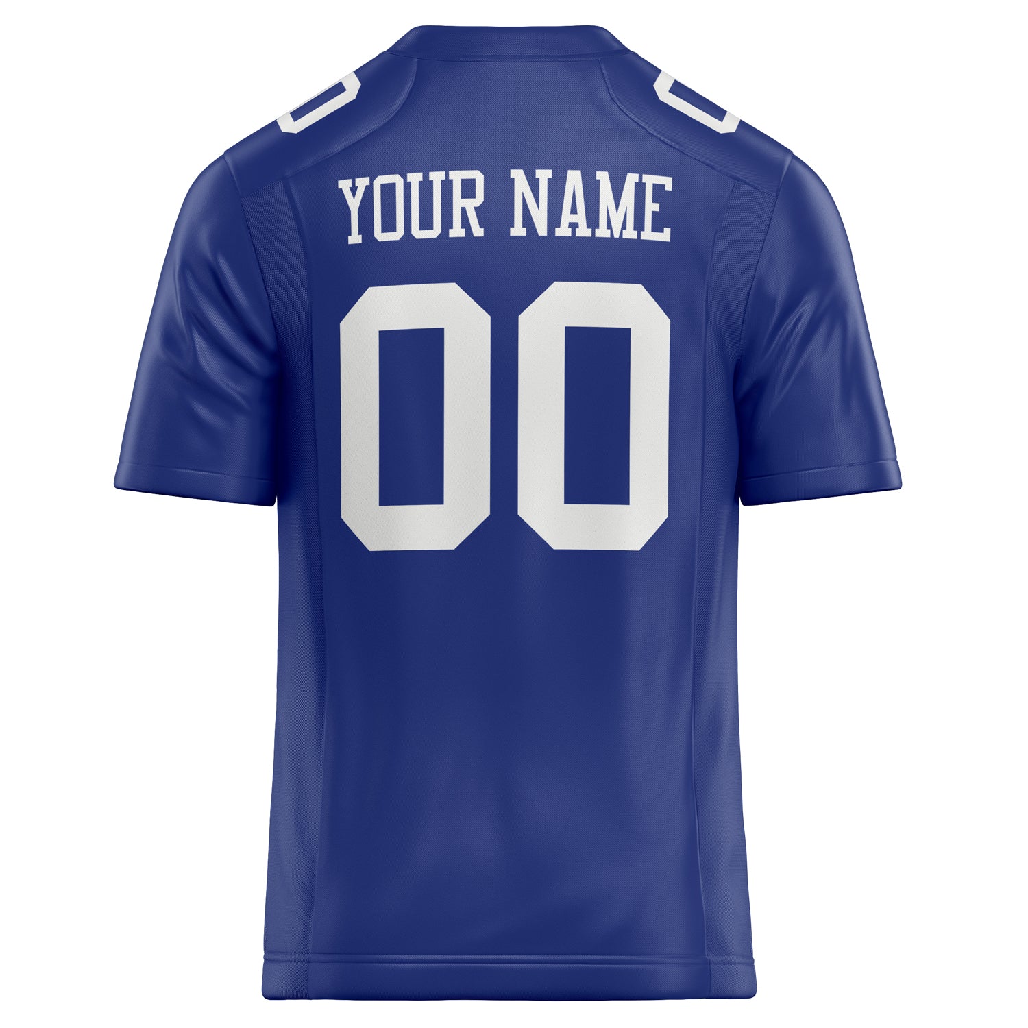 Personalized Royal & White Solid Colour Football Jersey