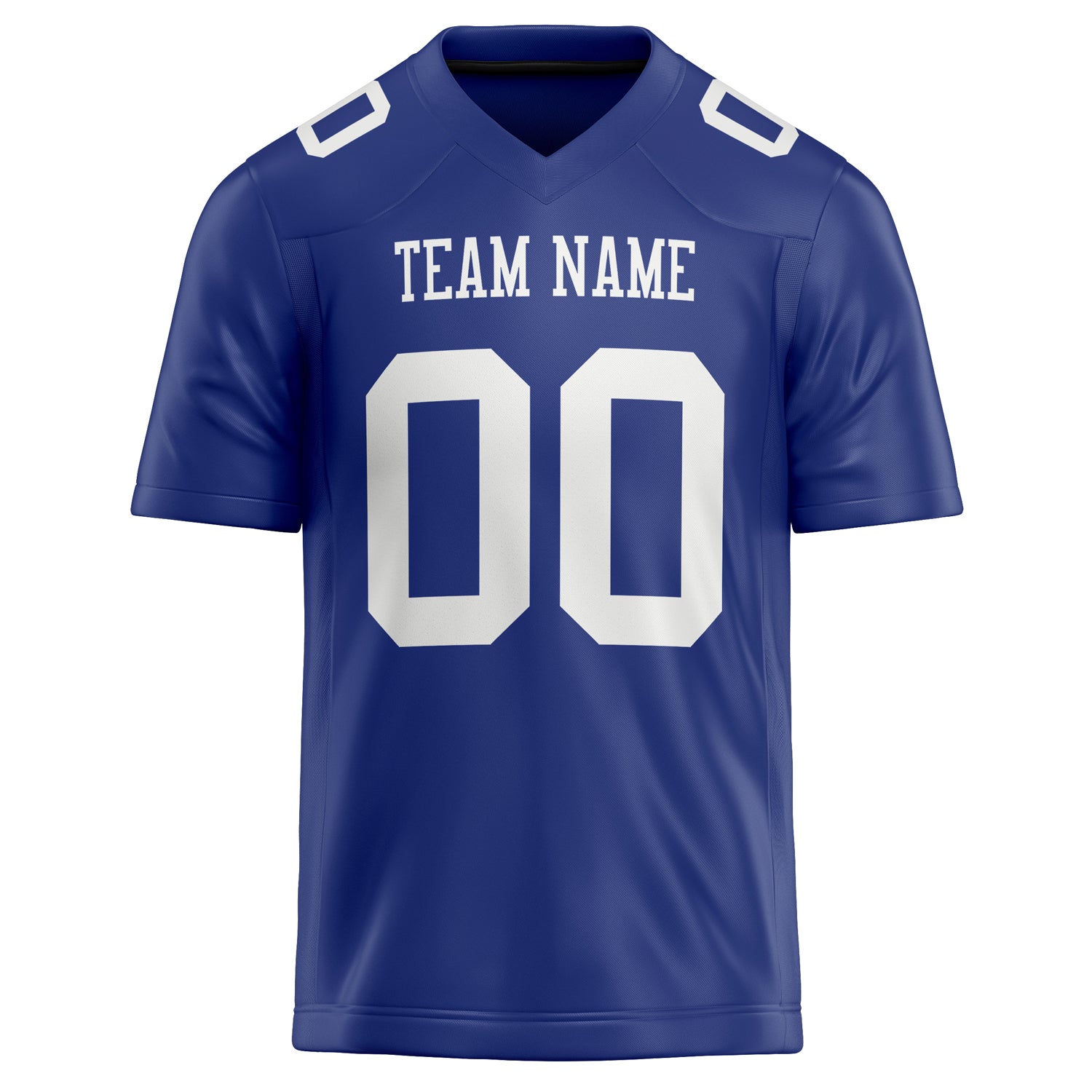 Personalized Royal & White Solid Colour Football Jersey