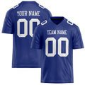 Personalized Royal White Solid Colour Football Jersey FT02240730RO491