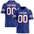 Personalized Royal White Solid Colour Football Jersey FT02240730RO492