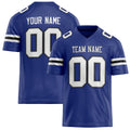 Personalized Royal White Solid Colour Football Jersey FT02240730RO493