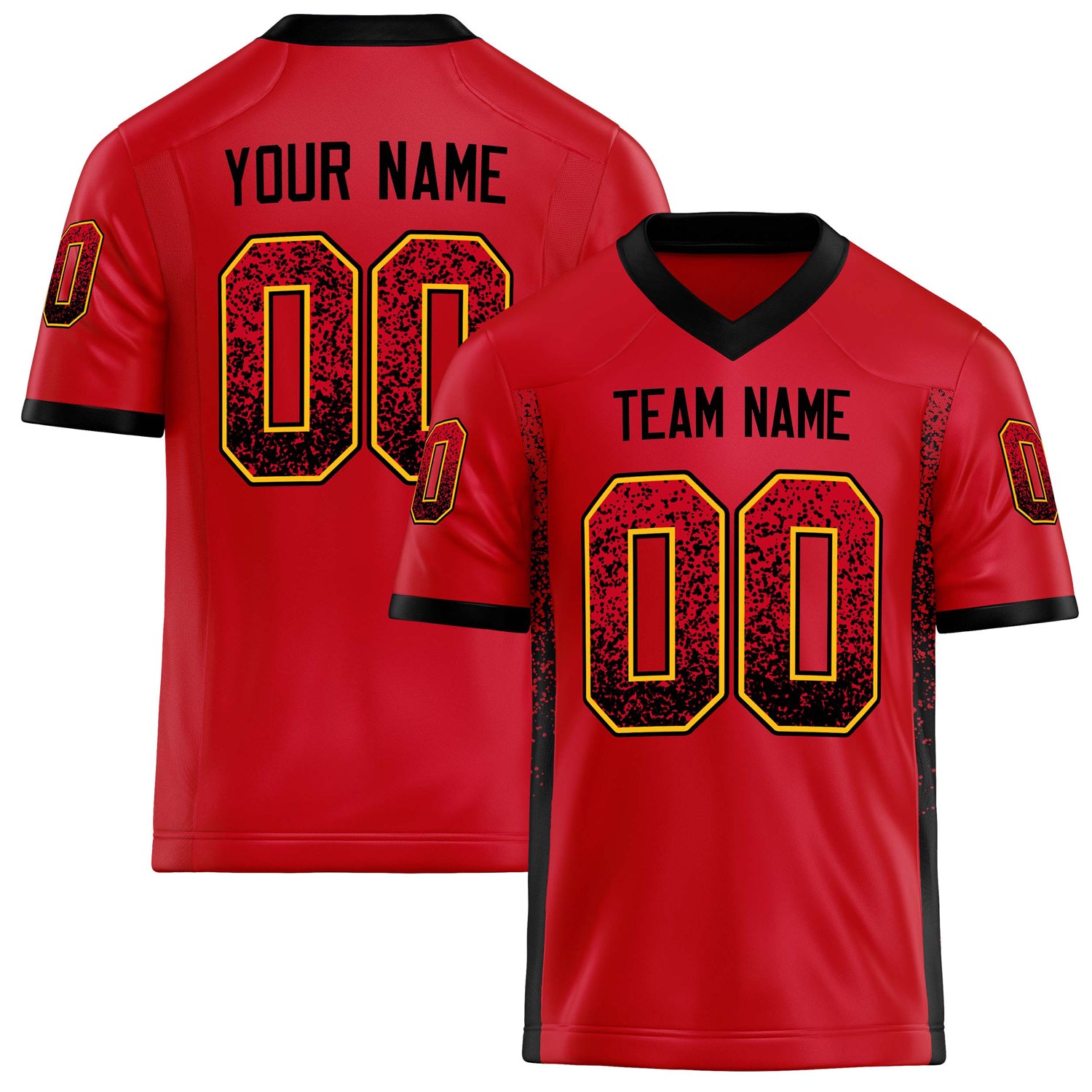 Personalized Scarlet Navy Solid Colour Football Jersey FT02240730SC497