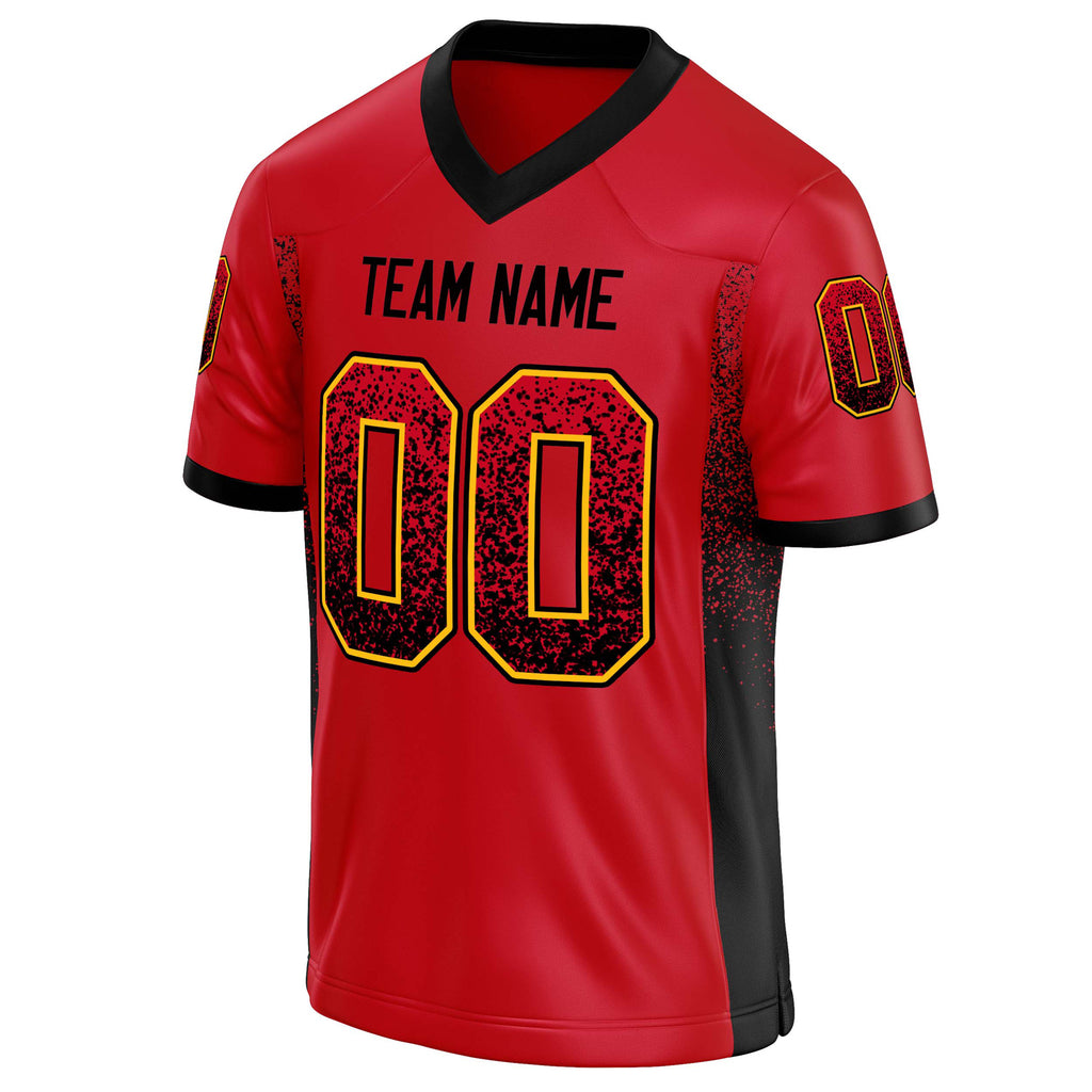 Personalized Scarlet & Navy Solid Colour Football Jersey