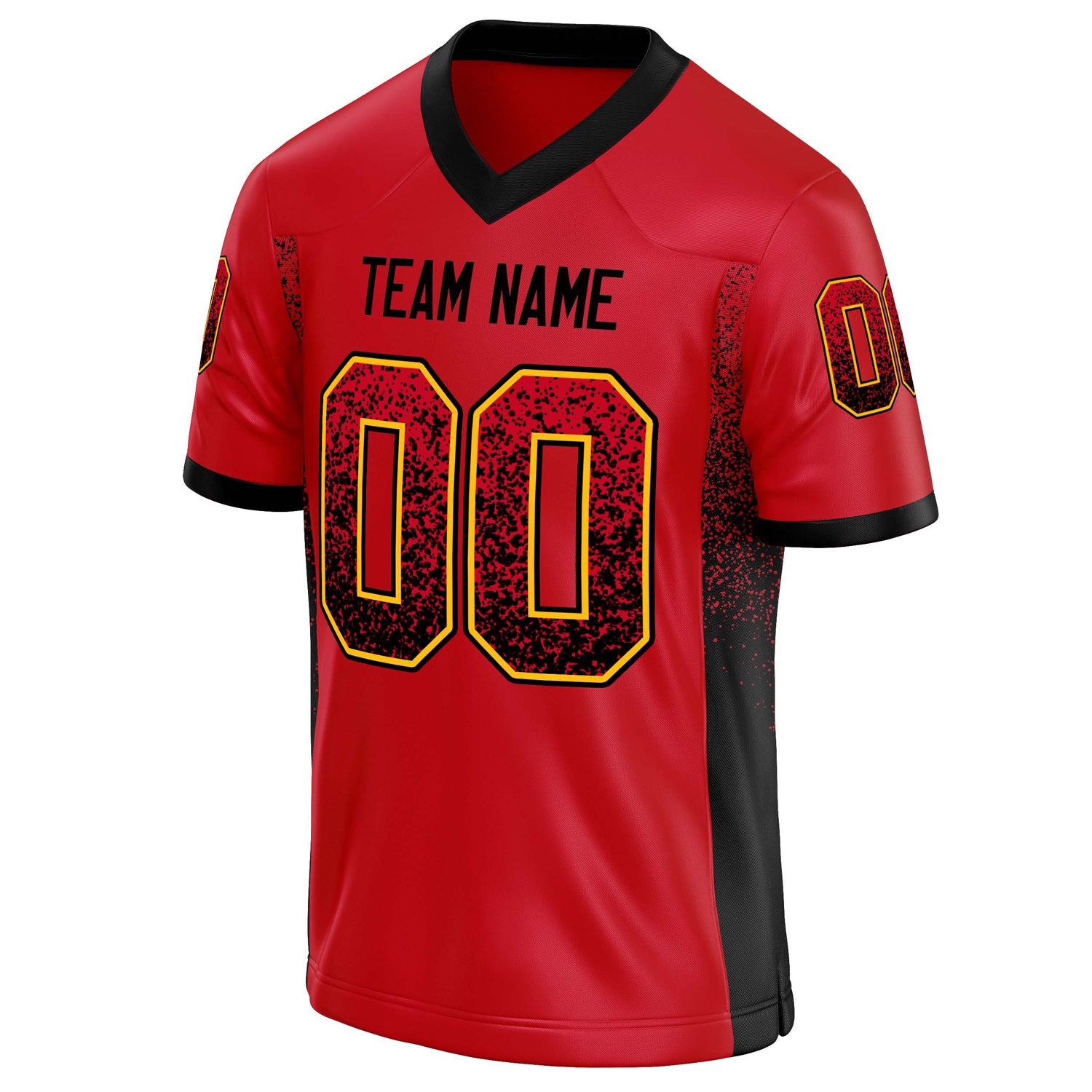 Personalized Scarlet & Navy Solid Colour Football Jersey