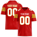 Personalized Scarlet White Solid Colour Football Jersey FT02240730SC506