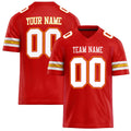 Personalized Scarlet White Solid Colour Football Jersey FT02240730SC507