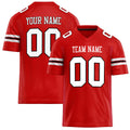 Personalized Scarlet White Solid Colour Football Jersey FT02240730SC508