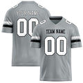 Personalized Silver White Solid Colour Football Jersey FT02240730SI510