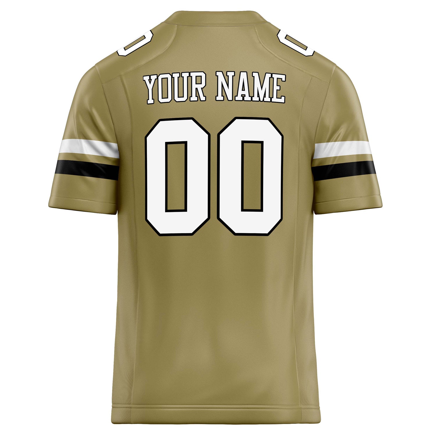 Personalized Vegas & Gold White Solid Colour Football Jersey
