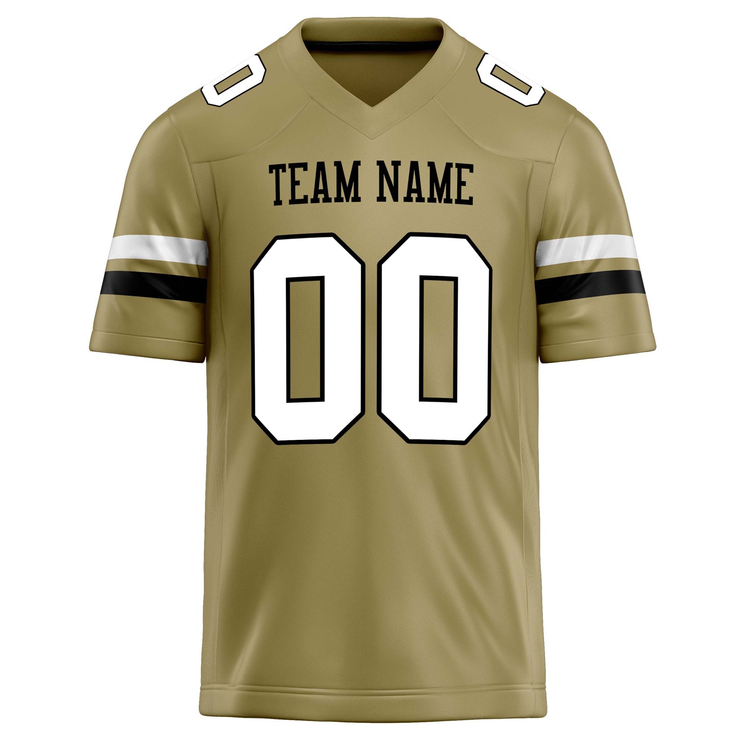 Personalized Vegas & Gold White Solid Colour Football Jersey