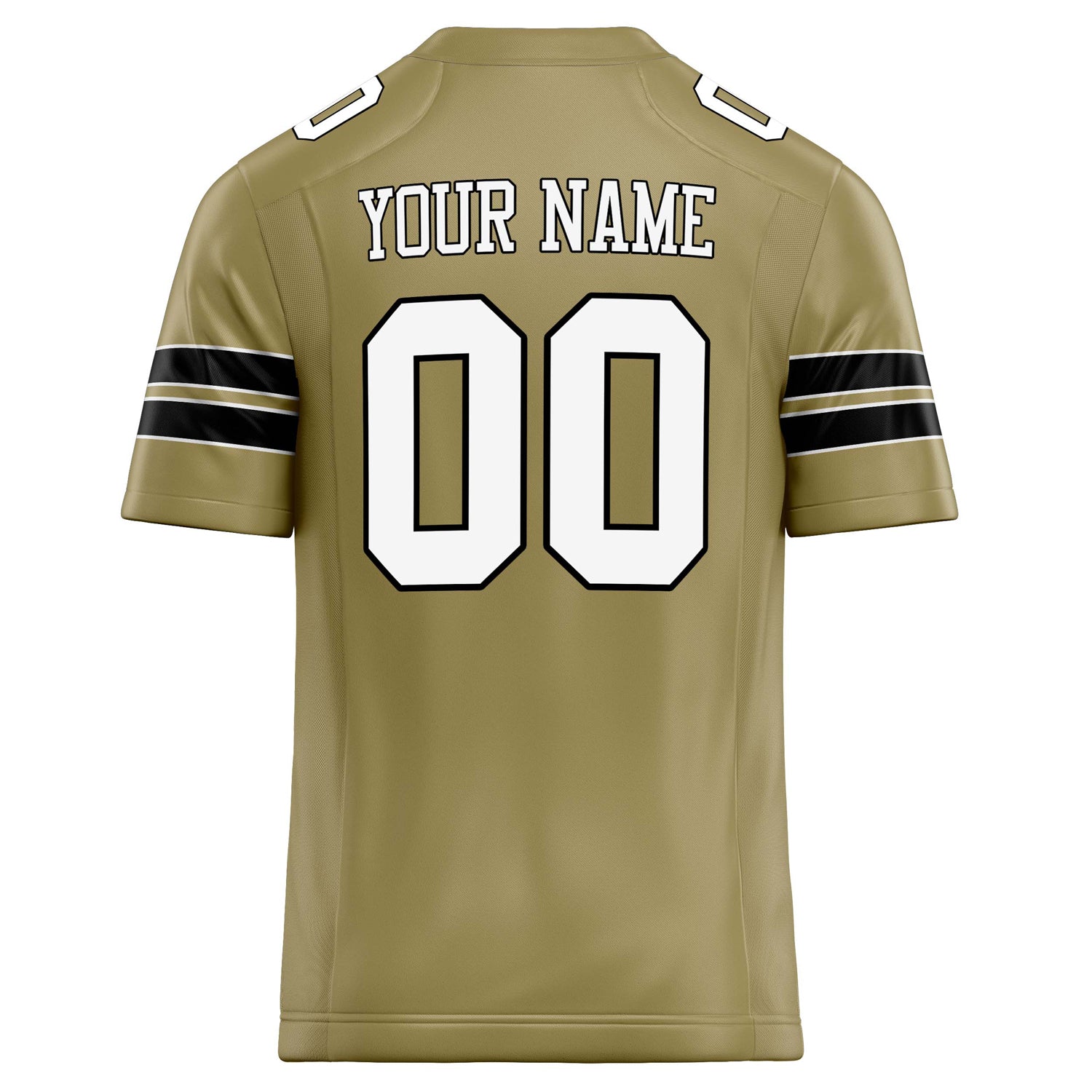 Personalized Vegas & Gold White Solid Colour Football Jersey